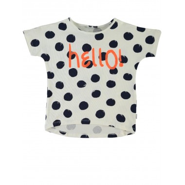 Name it T-shirt Bambina manica corta a pois Mod. Farina Name it